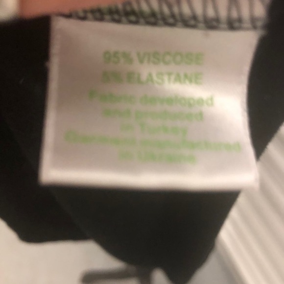 Garnet Hill Green Cotton Dress Womans L Black Long Sleeve Viscose Whimsy Goth - Picture 4 of 7